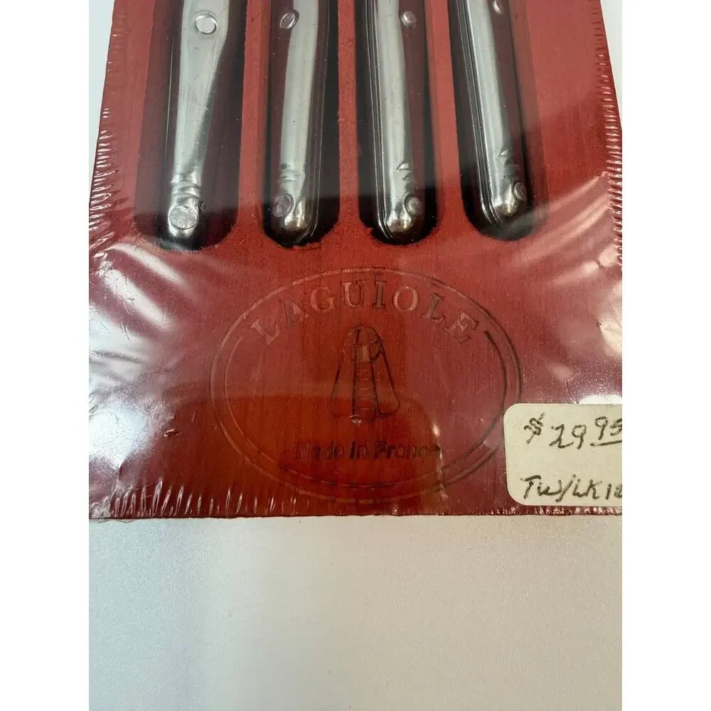 Laguiole France 4 Pc Cheese Spreader Knife Set Stainless Steel New Sealed